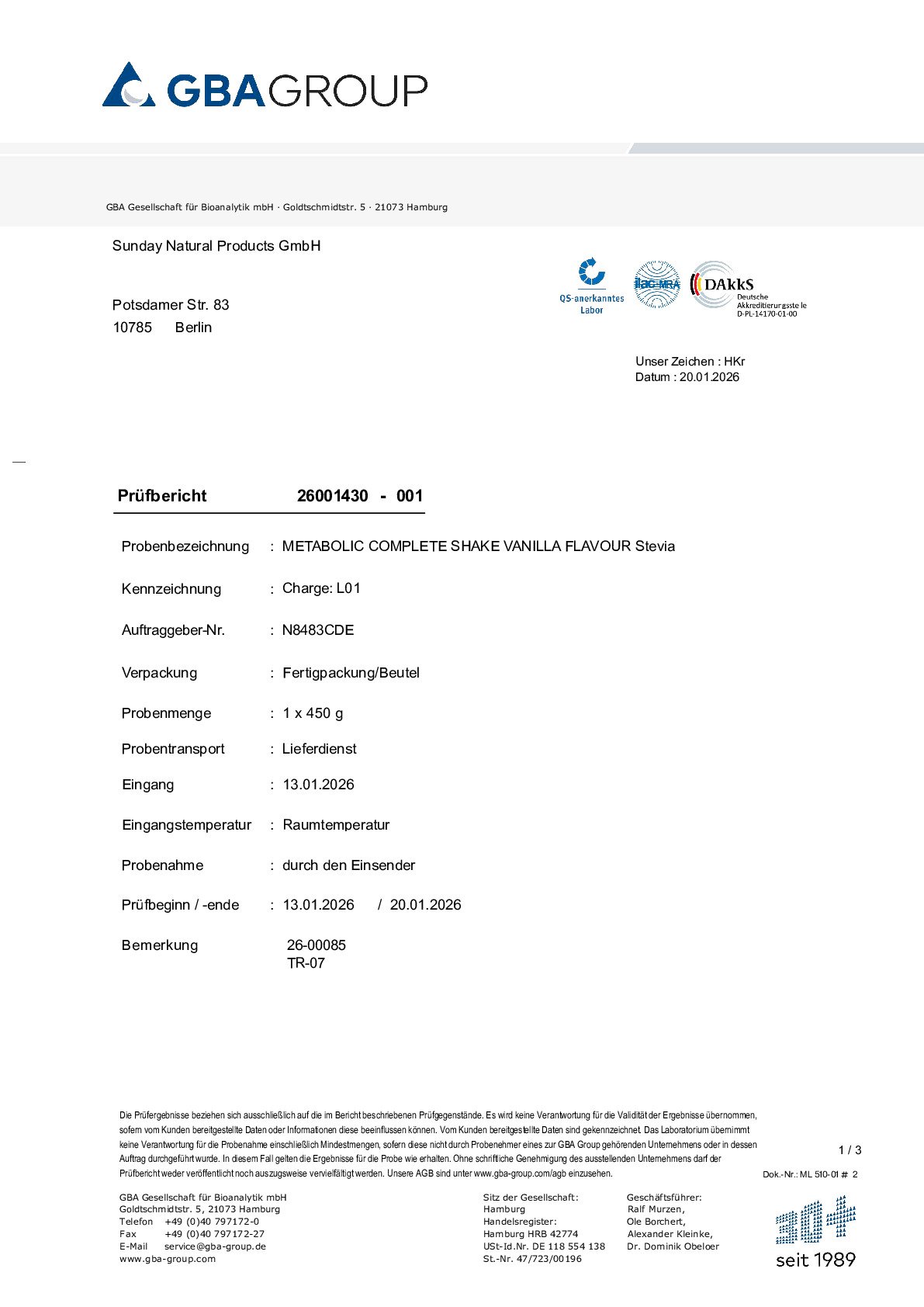 SCHWERMETALLE/MIKROBIOLOGIE SCHWERMETALLE/MIKROBIOLOGIE