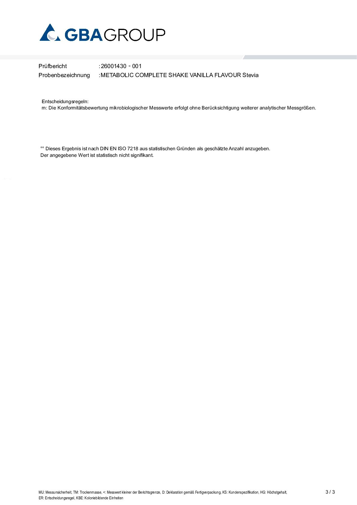 SCHWERMETALLE/MIKROBIOLOGIE SCHWERMETALLE/MIKROBIOLOGIE