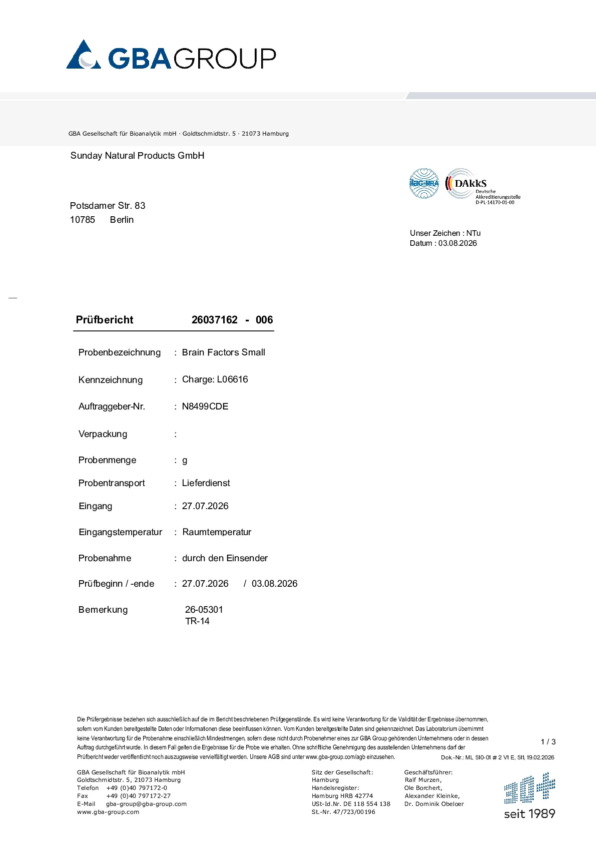 ACTIVE INGREDIENT/HEAVY METALS/MICROBIOLOGY ACTIVE INGREDIENT/HEAVY METALS/MICROBIOLOGY