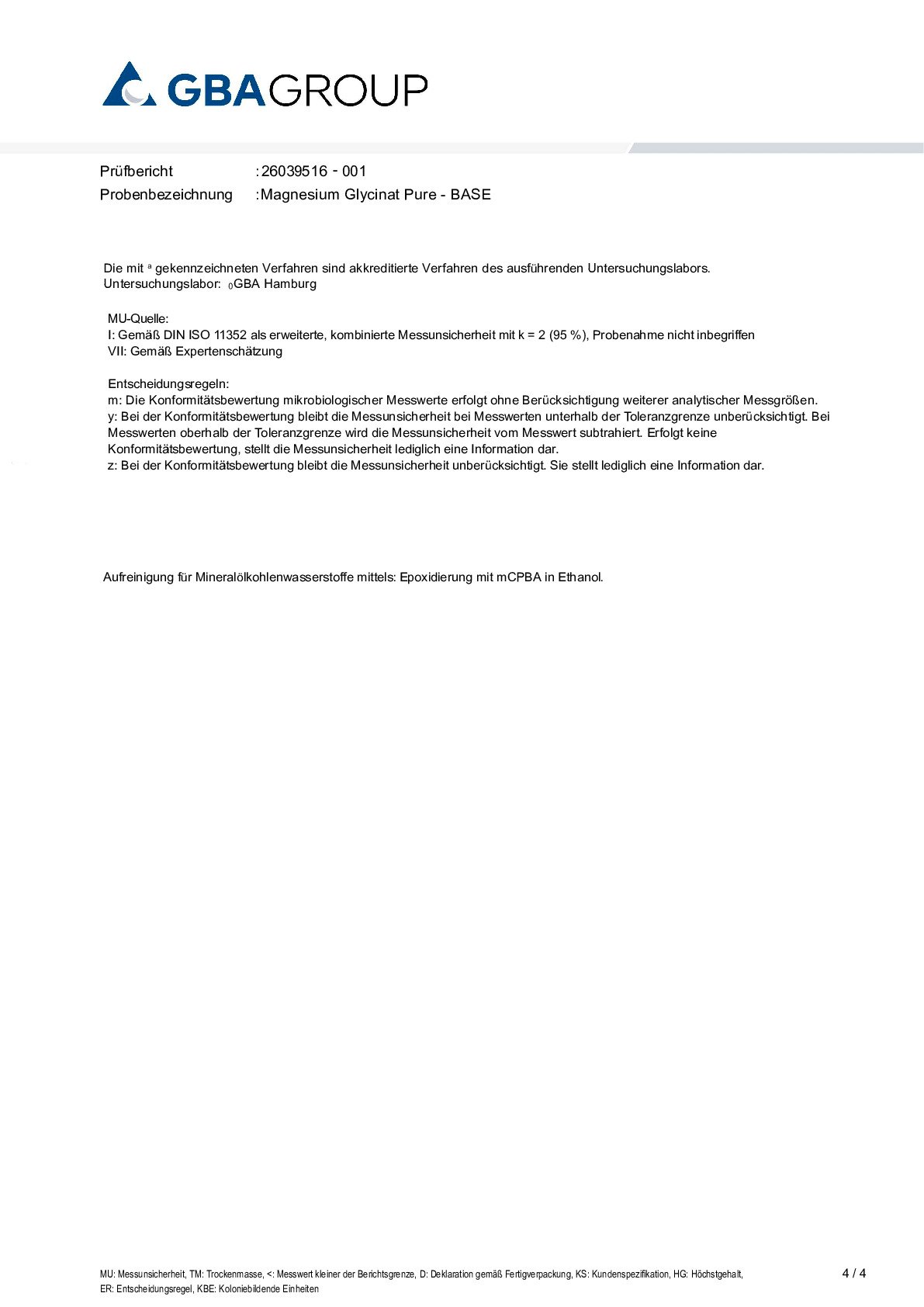 AKTIVE ZUTATEN/SCHWERMETALLE/MIKROBIOLOGIE AKTIVE ZUTATEN/SCHWERMETALLE/MIKROBIOLOGIE