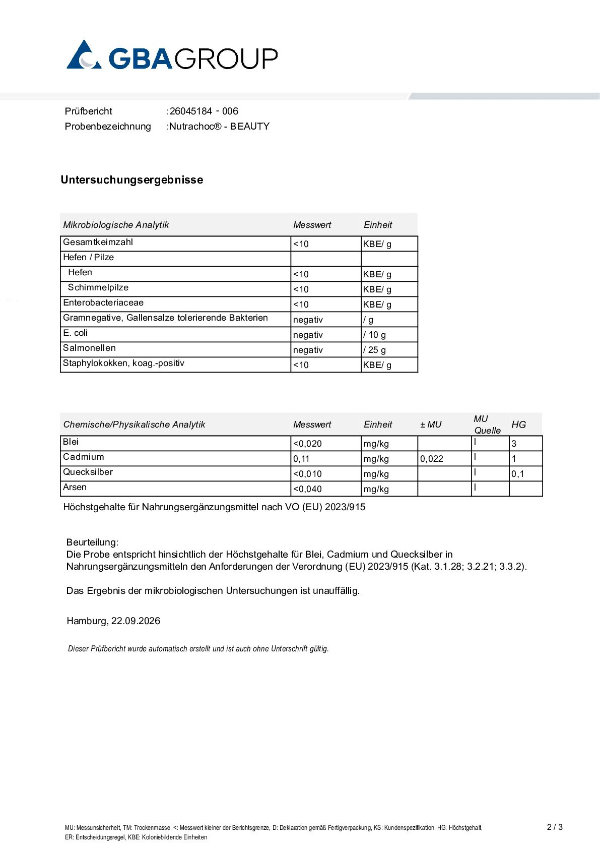 HEAVY METALS/MICROBIOLOGY HEAVY METALS/MICROBIOLOGY