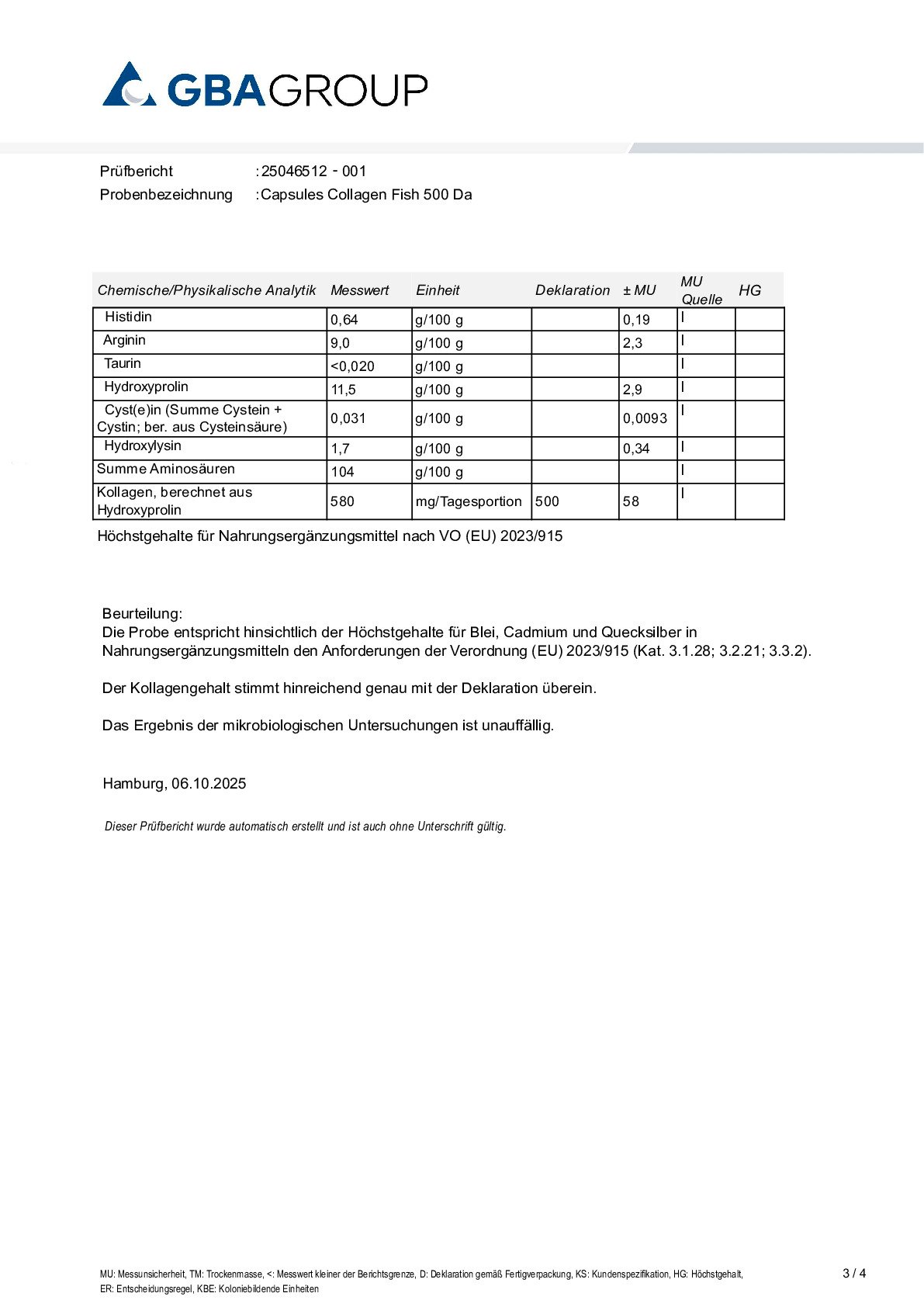 MIKROBIOLOGIE/SCHWERMETALLE/AKTIVE ZUTATEN MIKROBIOLOGIE/SCHWERMETALLE/AKTIVE ZUTATEN