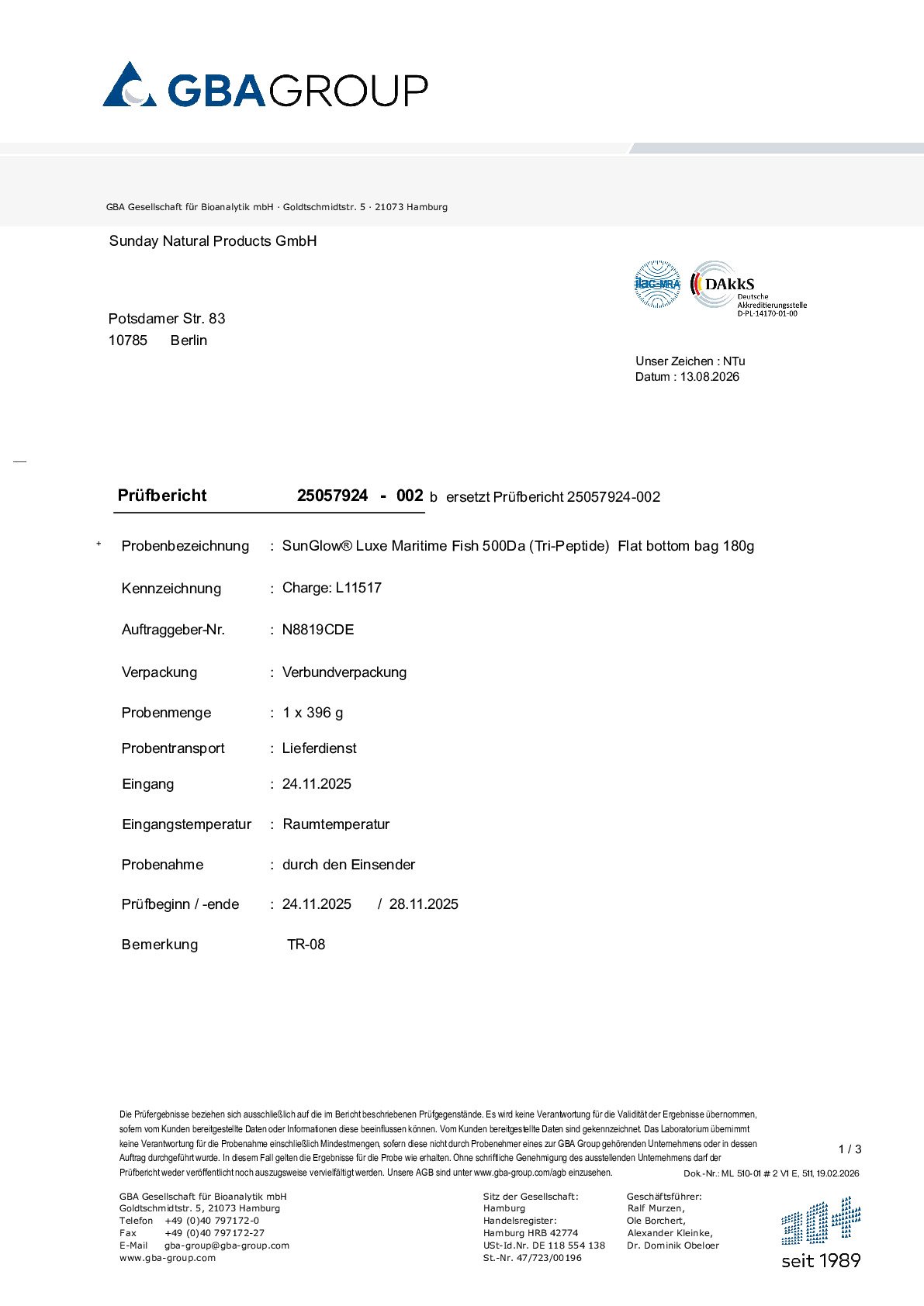 PRINCIPES ACTIFS/MÉTAUX LOURDS/MICROBIOLOGIE