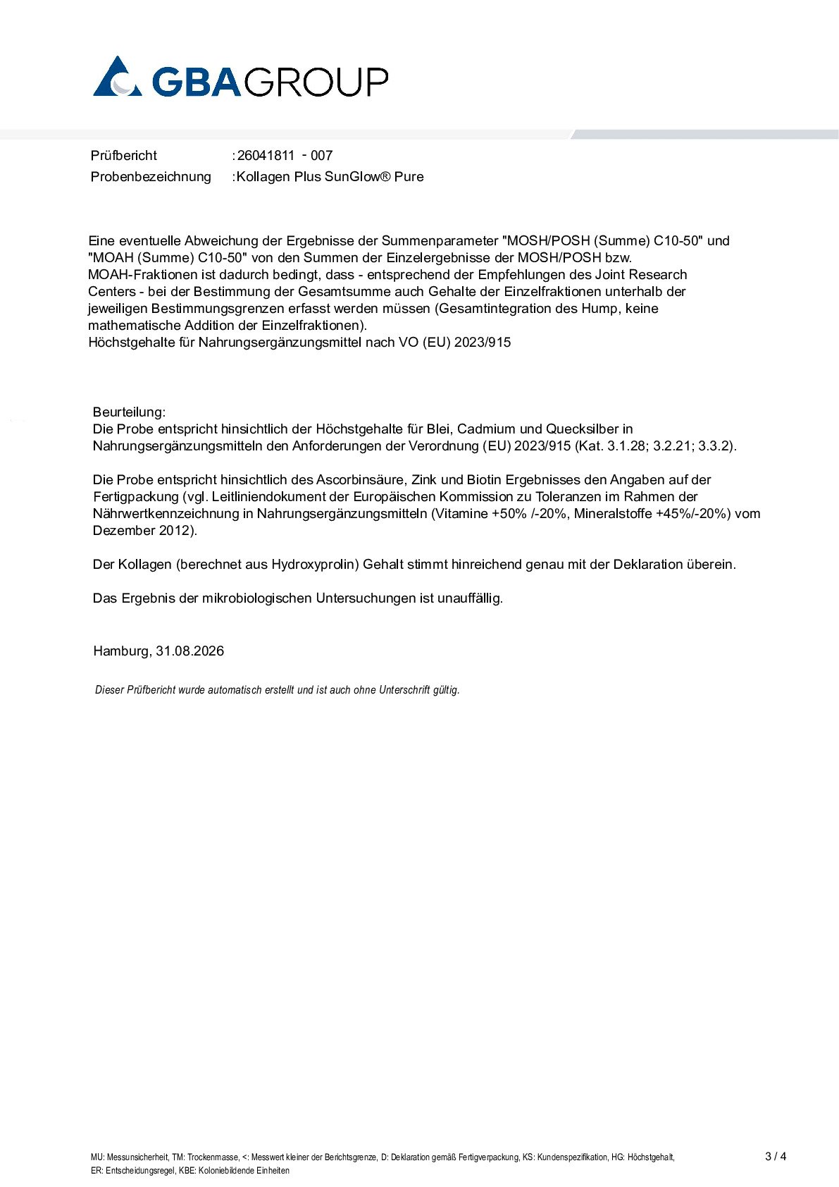 INGREDIENTE ACTIVO/METALES PESADOS/MICROBIOLOGÍA