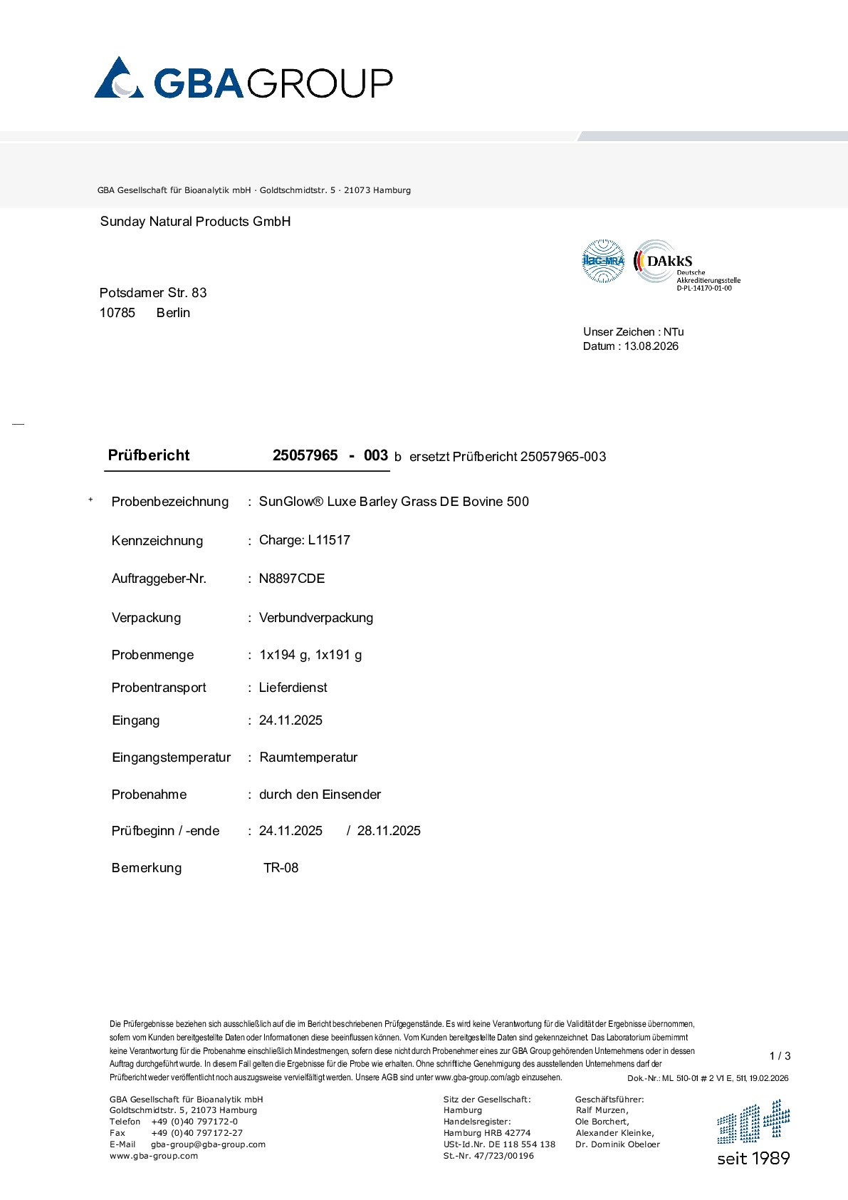 PRINCIPES ACTIFS/MÉTAUX LOURDS/MICROBIOLOGIE