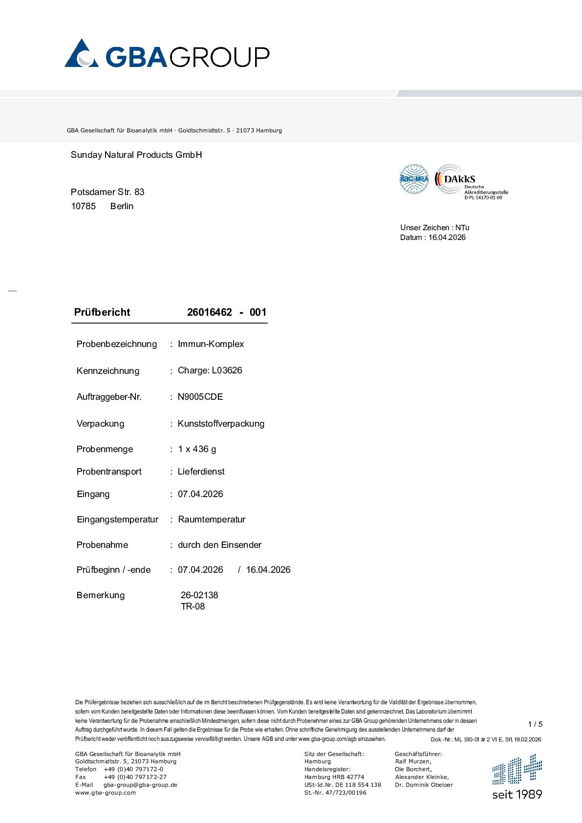 PRINCIPES ACTIFS/MÉTAUX LOURDS/MICROBIOLOGIE PRINCIPES ACTIFS/MÉTAUX LOURDS/MICROBIOLOGIE