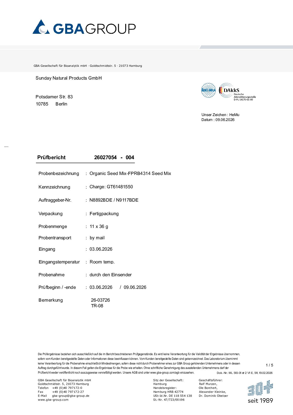 SCHWERMETALLE/MIKROBIOLOGIE SCHWERMETALLE/MIKROBIOLOGIE