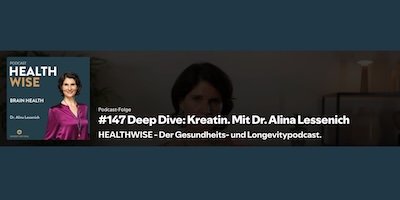 Informationen zur Podcastfolge Nr. 147 Deep Dive: Kreatin. Mit Dr. Alina Lessenich Informationen zur Podcastfolge Nr. 147 Deep Dive: Kreatin. Mit Dr. Alina Lessenich